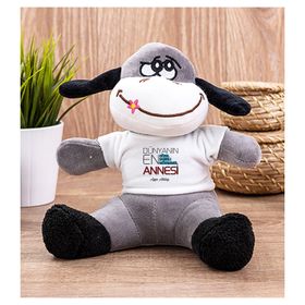 Hediye Dükkanı Kişiye Özel Dünyanın En İyi Annesi Peluş Eşek