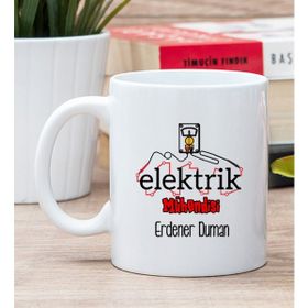 Hediye Dükkanı Kişiye Özel Elektrik Mühendisi Beyaz Kupa Bardak