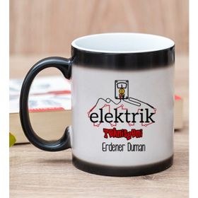 Hediye Dükkanı Kişiye Özel Elektrik Teknisyeni Sihirli Kupa Bardak