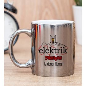 Hediye Dükkanı Kişiye Özel Elektrik Teknisyeni Silver Kupa Bardak