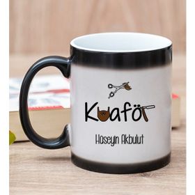 Hediye Dükkanı Kişiye Özel Erkek Kuaförü Sihirli Kupa Bardak