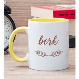 Hediye Dükkanı Kişiye Özel Erkeklere Hediye Sarı Kupa Bardak
