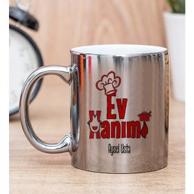 Hediye Dükkanı Kişiye Özel Ev Hanımı Silver Kupa Bardak