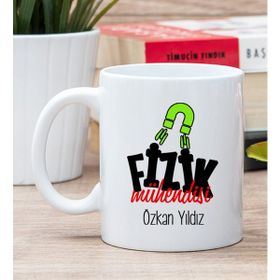 Hediye Dükkanı Kişiye Özel Fizik Mühendisi Beyaz Kupa Bardak