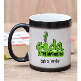 Hediye Dükkanı Kişiye Özel Gıda Mühendisi Sihirli Kupa Bardak