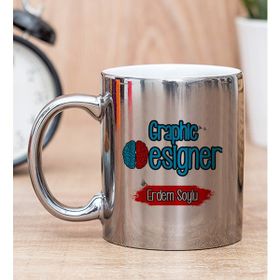Hediye Dükkanı Kişiye Özel Grafiker Silver Kupa Bardak
