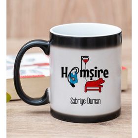 Hediye Dükkanı Kişiye Özel Hemşire Sihirli Kupa Bardak