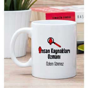 Hediye Dükkanı Kişiye Özel İnsan Kaynakları Uzmanı Beyaz Kupa Bardak