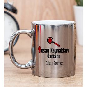 Hediye Dükkanı Kişiye Özel İnsan Kaynakları Uzmanı Silver Kupa Bardak