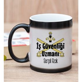 Hediye Dükkanı Kişiye Özel İş Güvenliği Uzmanı Sihirli Kupa Bardak