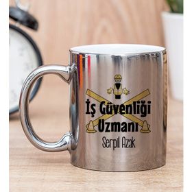 Hediye Dükkanı Kişiye Özel İş Güvenliği Uzmanı Silver Kupa Bardak
