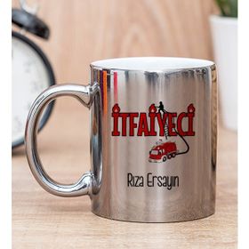 Hediye Dükkanı Kişiye Özel İtfaiyeci Silver Kupa Bardak