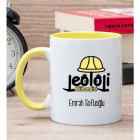 Hediye Dükkanı Kişiye Özel Jeoloji Mühendisi Sarı Kupa Bardak