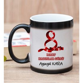 Hediye Dükkanı Kişiye Özel Kadınlar Günü Hediyesi Sihirli Kupa Bardak