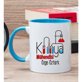 Hediye Dükkanı Kişiye Özel Kimya Mühendisi Mavi Kupa