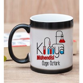 Hediye Dükkanı Kişiye Özel Kimya Mühendisi Sihirli Kupa Bardak