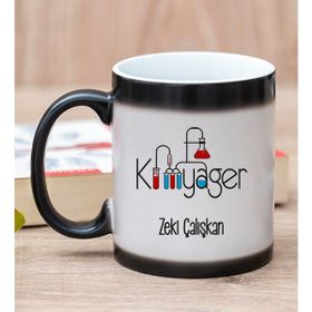 Hediye Dükkanı Kişiye Özel Kimyager Baskılı Sihirli Kupa Bardak