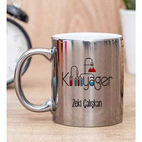 Hediye Dükkanı Kişiye Özel Kimyager Silver Kupa Bardak