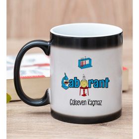 Hediye Dükkanı Kişiye Özel Laborant Sihirli Kupa Bardak