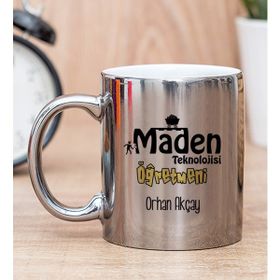 Hediye Dükkanı Kişiye Özel Maden Teknolojisi Öğretmeni Gümüş Kupa Bardak