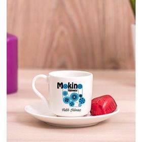 Hediye Dükkanı Kişiye Özel Makine Mühendisi Porselen Türk Kahvesi Fincanı