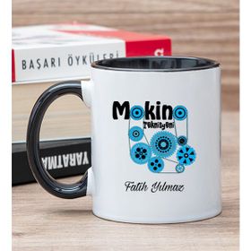 Hediye Dükkanı Kişiye Özel Makine Teknisyeni Beyaz Kupa Bardak
