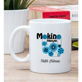 Hediye Dükkanı Kişiye Özel Makine Teknisyeni Beyaz Kupa Bardak