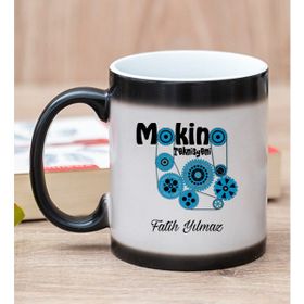 Hediye Dükkanı Kişiye Özel Makine Teknisyeni Sihirli Kupa Bardak
