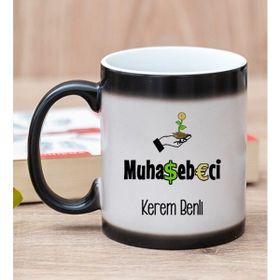 Hediye Dükkanı Kişiye Özel Muhasebeci Sihirli Kupa Bardak