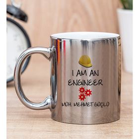 Hediye Dükkanı Kişiye Özel Mühendis Baskılı Silver Kupa Bardak