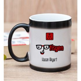 Hediye Dükkanı Kişiye Özel Optisyen Baskılı Sihirli Kupa Bardak