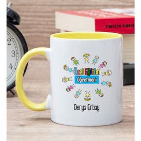 Hediye Dükkanı Kişiye Özel Özel Eğitim Öğretmeni Sarı Kupa