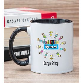 Hediye Dükkanı Kişiye Özel Özel Eğitim Öğretmeni Siyah Kupa