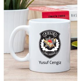 Hediye Dükkanı Kişiye Özel Özel Harekat Polisi Baskılı Beyaz Kupa Bardak