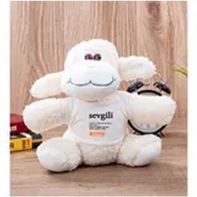 Hediye Dükkanı Kişiye Özel Sevgili Kelime Anlamı Peluş Koyun