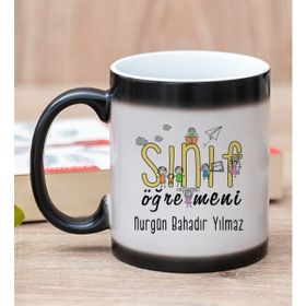Hediye Dükkanı Kişiye Özel Sınıf Öğretmeni Sihirli Kupa Bardak