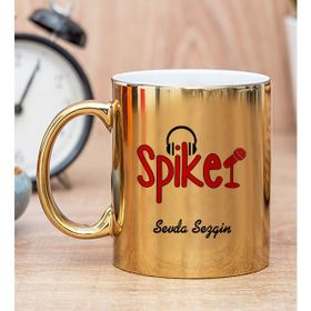 Hediye Dükkanı Kişiye Özel Spiker Gold Kupa Bardak