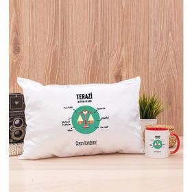 Hediye Dükkanı Kişiye Özel Terazi Burcuna Hediye Kırmızı Kupa Bardak