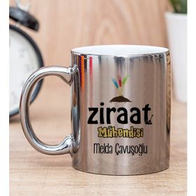 Hediye Dükkanı Kişiye Özel Ziraat Mühendisi Silver Kupa Bardak