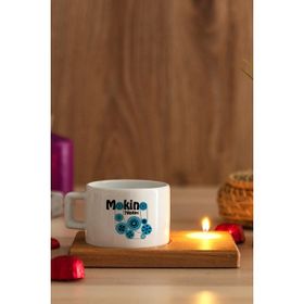 Hediye Dükkanı Makine Teknikeri Ahşap Altlıklı Mumlu Fincan
