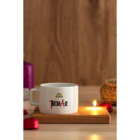 Hediye Dükkanı Mimar Ahşap Altlıklı Mumlu Fincan