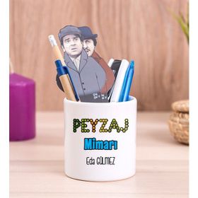 Hediye Dükkanı Peyzaj Mimarı Seramik Kalemlik