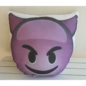 Hediye Mucidi Mor Şeytan Emoji Yastık Kılıf