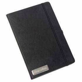 Hediye Rengi 5032 Kişiye Özel Lastikli Siyah Defter