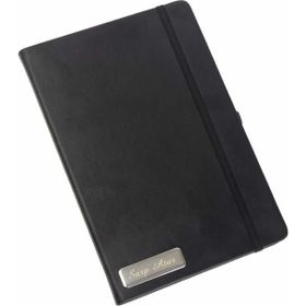 Hediye Rengi 5032 Kişiye Özel Lastikli Siyah Defter