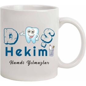Hediye Rengi İsme Özel Diş Hekimi Kupa Bardak