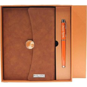Hediye Rengi İsme Özel Premium Defter ve Kalem Seti