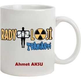 Hediye Rengi İsme Özel Radyoloji Teknikeri Temalı Kupa Bardak