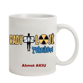 Hediye Rengi İsme Özel Radyoloji Teknikeri Temalı Kupa Bardak