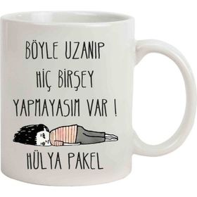 Hediye Rengi İsme Özel Tembel Temalı Kupa Bardak